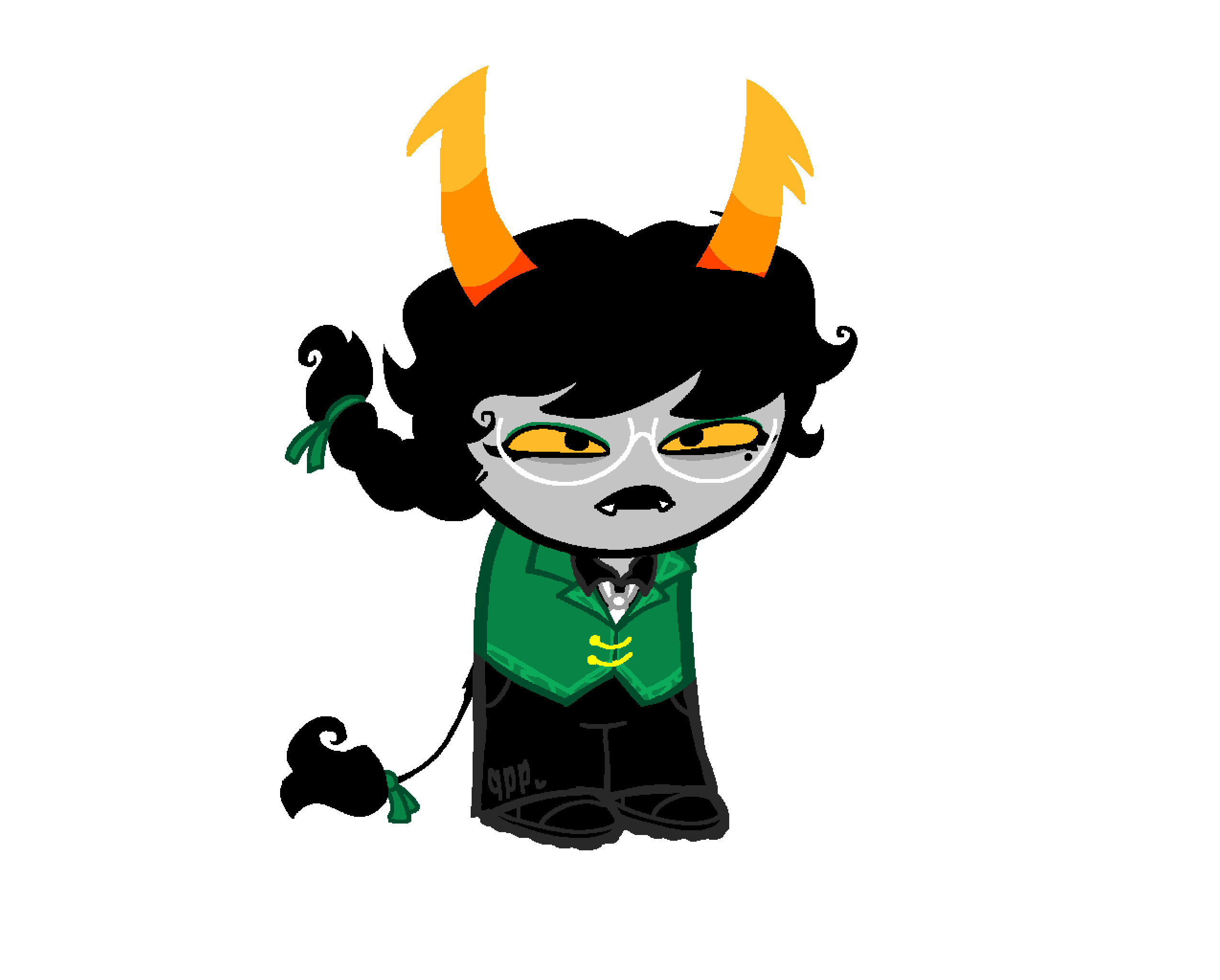 One of my Homestuck ocs, Veriko Dyones, the prince of mind